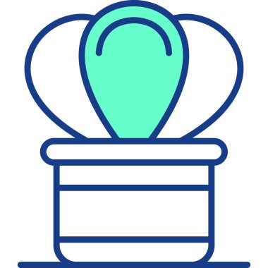 Ampul. Web simgesi basit illüstrasyon