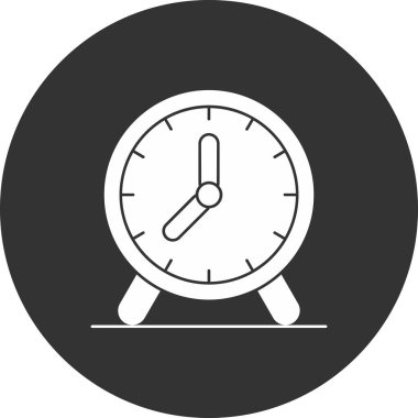 Saat simgesinin vektör illüstrasyonu