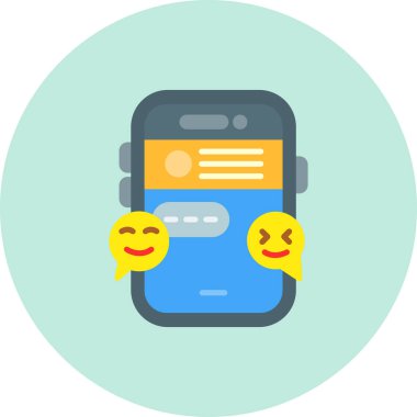 Gezici sohbet. Basit illüstrasyon