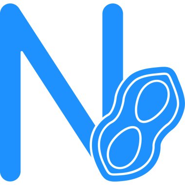 yiyecek meyveli fındık simgesi ana hatları biçiminde