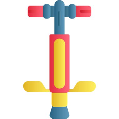 Çizgi film kırmızı ve mavi renklerin vektör çizimi