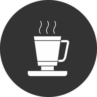 kahve ikonu vektör illüstrasyonu