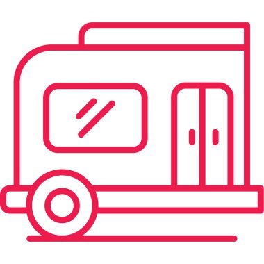 Kamyon. Web simgesi basit illüstrasyon