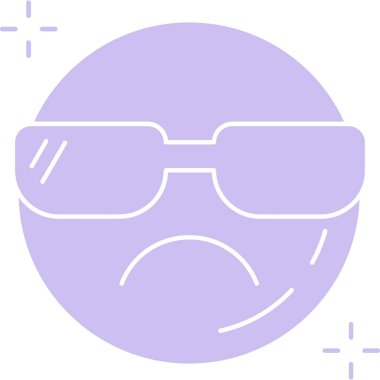 Gözlük. Web simgesi basit illüstrasyon