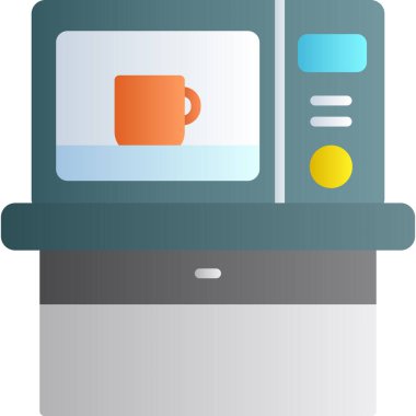 Kahve makinesi. Basit resimleme