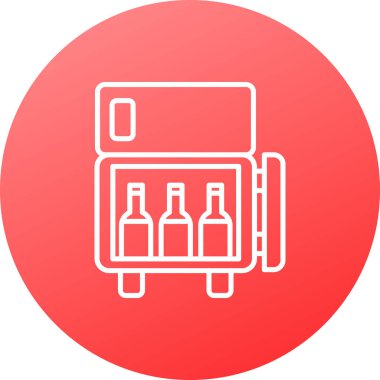 Bira ikonunun vektör illüstrasyonu