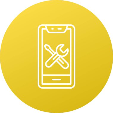 Vektör Mobil simge illüstrasyonu