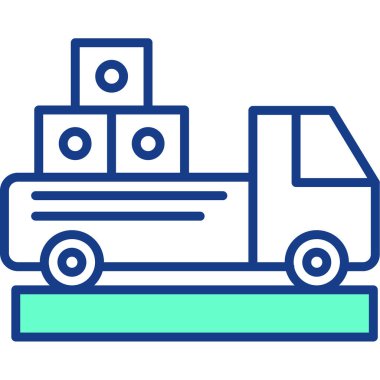 araba simgesi vektör illüstrasyonu