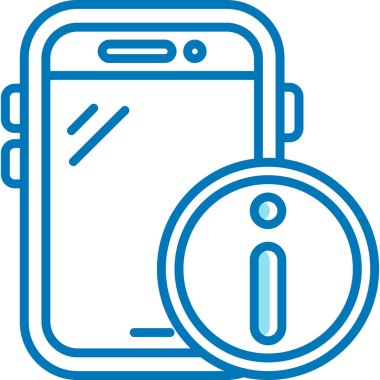 Cep telefonu. Web simgesi basit illüstrasyon