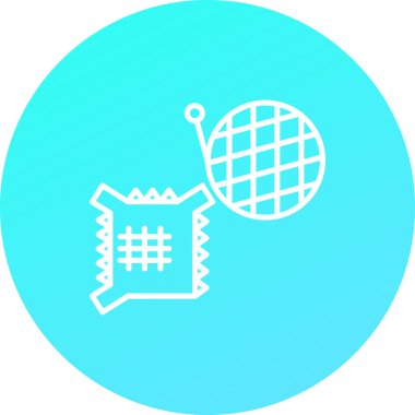 güzel golf vektör çizgisi simgesi