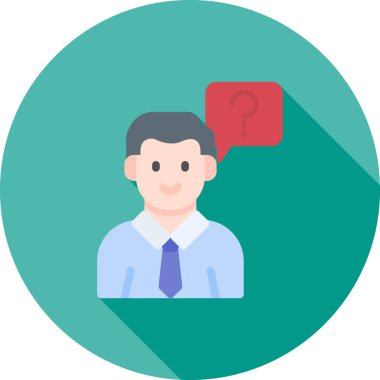 Konuşma balonu vektör illüstrasyon tasarımı ile iş adamı