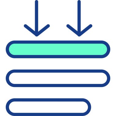 Web simgesi, veri teknolojisinin vektör illüstrasyonu