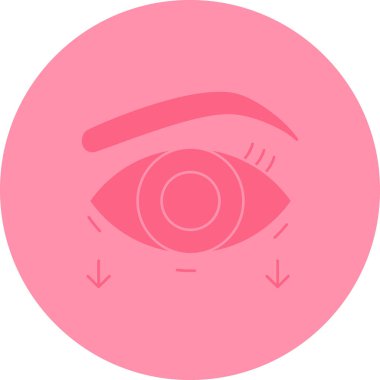 Göz. Web simgesi basit illüstrasyon