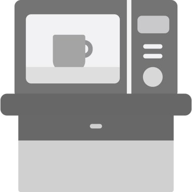 Mutfak makinesi simgesi, basit vektör illüstrasyonu