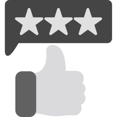 derecelendirme düz vektör simgesi