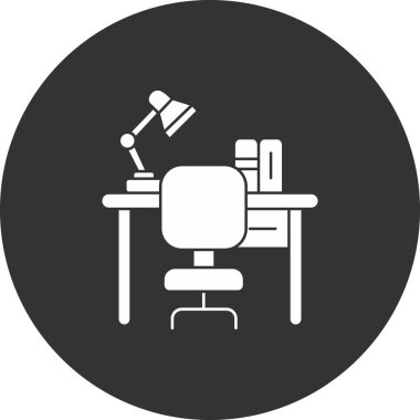 Ofis sandalye simge, basit tarzı