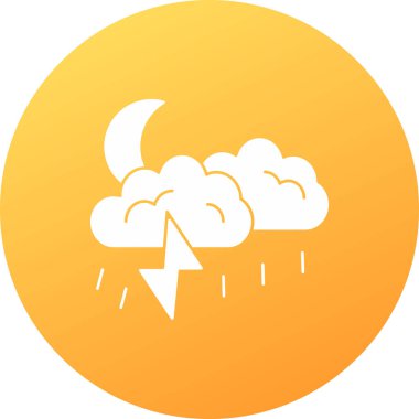 Hava durumu ikonu, basit bir illüstrasyon. vektör illüstrasyonu