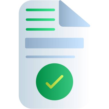 belge simgesi vektör illüstrasyonu