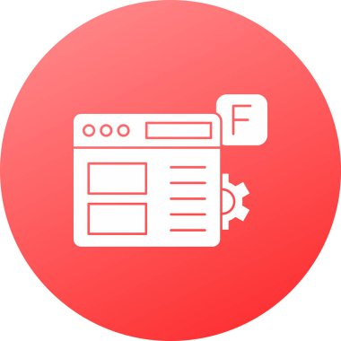 vektör lcd simgesi illüstrasyonu