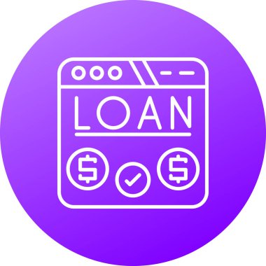 Bir kredi kartı simgesinin vektör çizimi