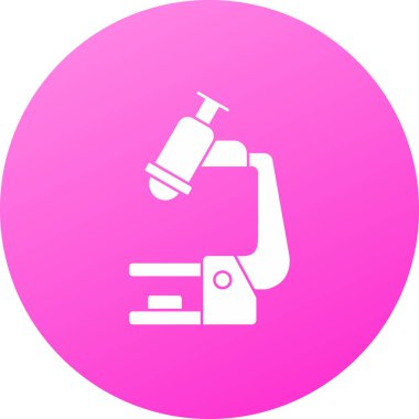 Mikroskop simgesinin vektör çizimi