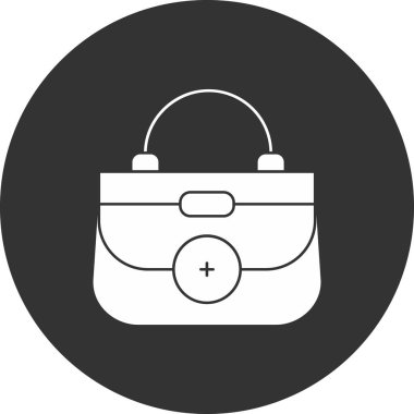 çanta düz vektör simgesi