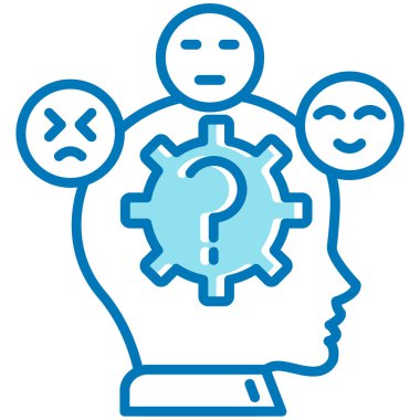 soru ve yardımcı vektör simgesi