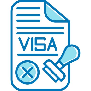 Vize vektörü simgesi kolayca değiştirilebilir ya da düzenlenebilir