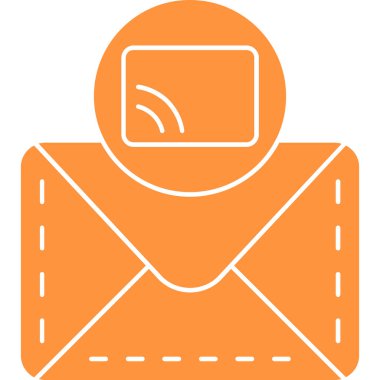 e-posta posta simgesi doldurulmuş ana hatlar biçiminde