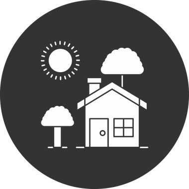 illüstrasyon izole ev simgesinin