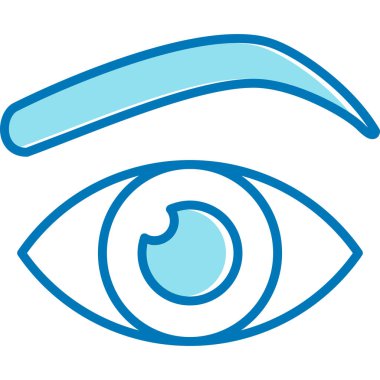 Dolu göz simgesi - özet biçimi