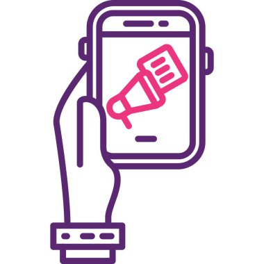 Akıllı telefonlu bir cep telefonu.