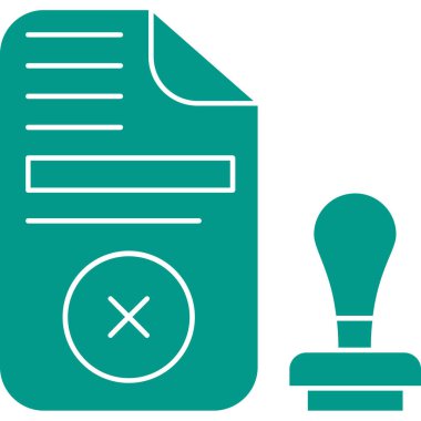 belge simgesi, vektör çizimi