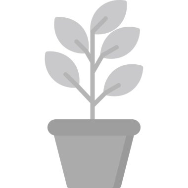 bitki pot vektör çizim