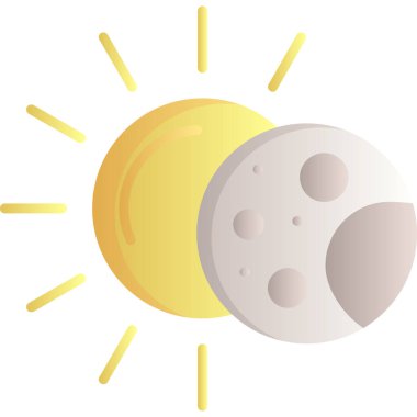 Güneş ikonu. Web için güneş vektör simgelerinin çizgi film çizimi