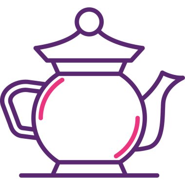 Çay. Web simgesi basit illüstrasyon