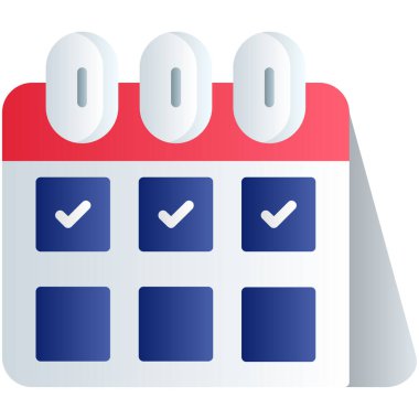 Takvim tarihi simgesi düz biçimli