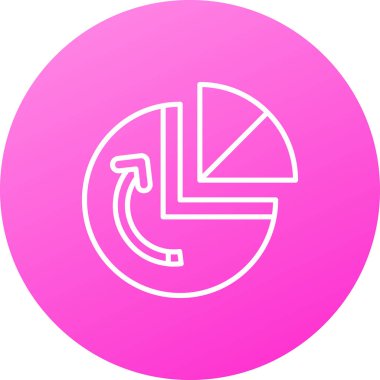 Tek bir harf simgesinin vektör illüstrasyonu