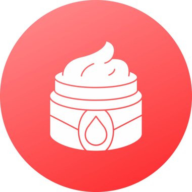 Benzersiz Krem Vektör Kabartma Simgesi