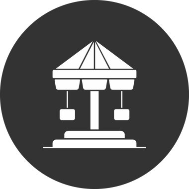 Modern b 'nin vektör illüstrasyonu park simgesinden yoksun