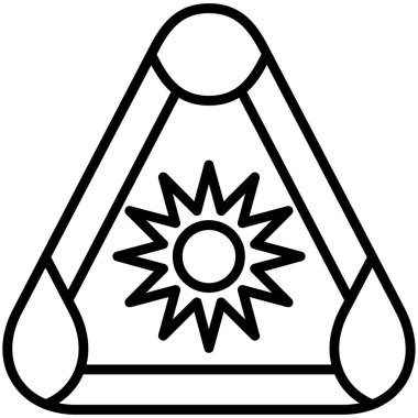 Güneş. Web simgesi basit illüstrasyon