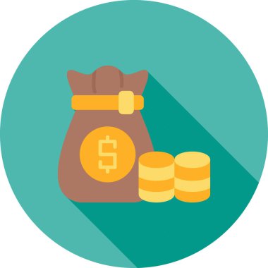 Para için. Web simgesi basit illüstrasyon