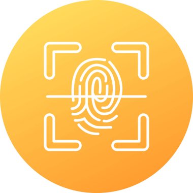 parmak izi ikonu vektör illüstrasyonu