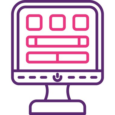 izleyici ikon vektör illüstrasyonu