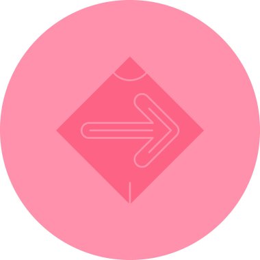 Bir ok simgesinin vektör illüstrasyonu