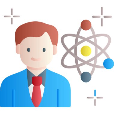 İş adamı simgesi vektör illüstrasyonu