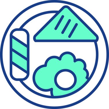 Bulut simgesinin vektör illüstrasyonu