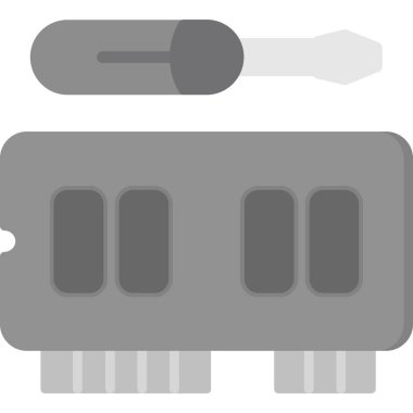 elektrik tornavida, vektör illüstrasyonu, simge