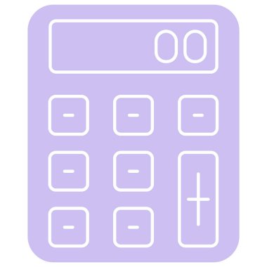 Hesap makinesi. Web simgesi basit illüstrasyon