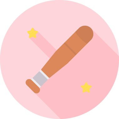 Beyzbol sopası. Basit resimleme